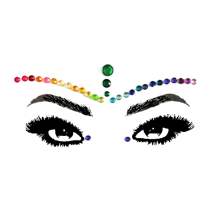 Face stickers / gemstones for the body and face | Party Supplies ...